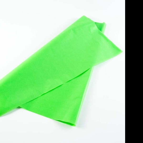 PAPEL CHINA 50X75 CM. VERDE LIMON PZA